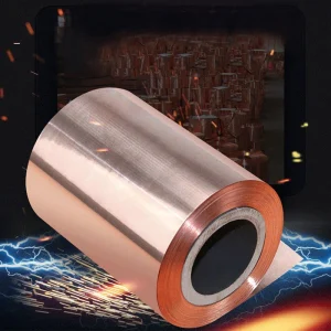 0.1mm Copper Metal Foil Sheet Conductive Smooth Cut Roll Tape 39