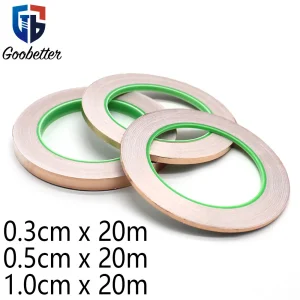20M Adhesive Copper Slug Tape Conductive Foil Self Slug Repellent For Guitar